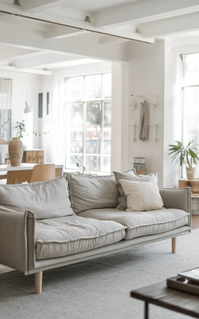 Choose a low-profile sofa