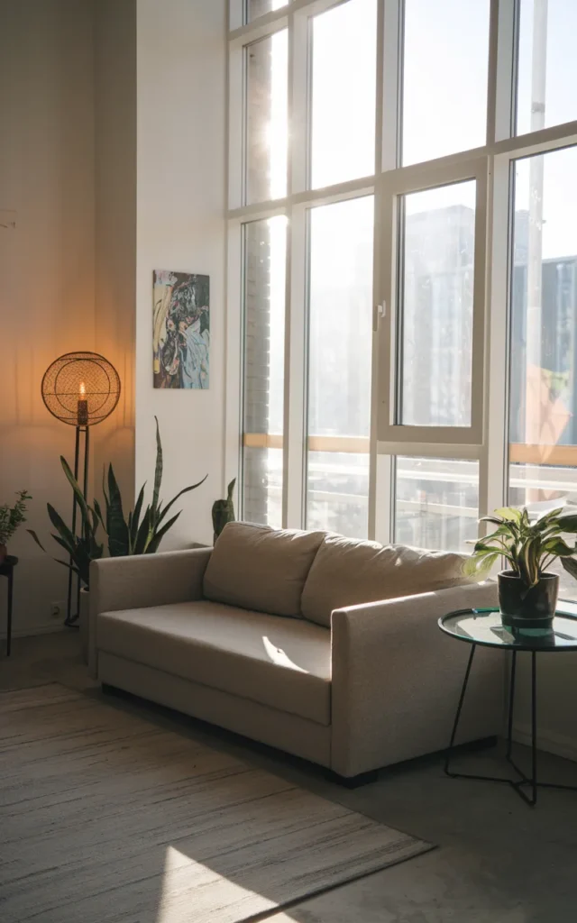 Create a cozy corner instead of filling the whole room