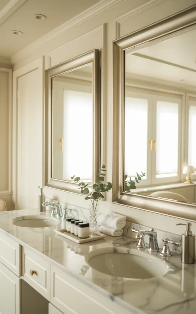Create a hotel-inspired double sink setup