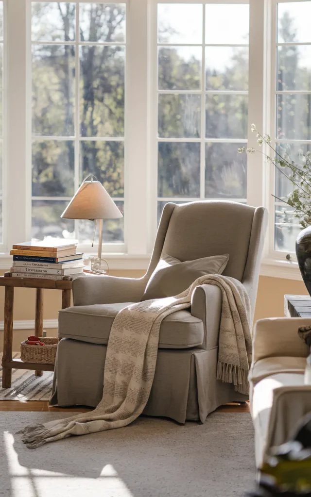 Create a reading nook by a window