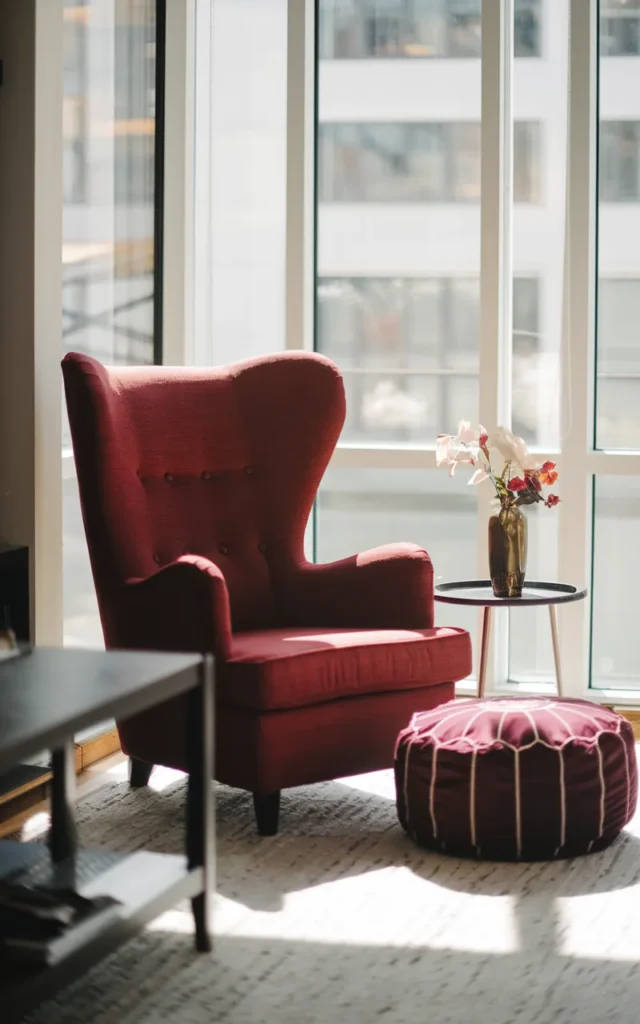 Design around a statement chair instead of a full sofa
