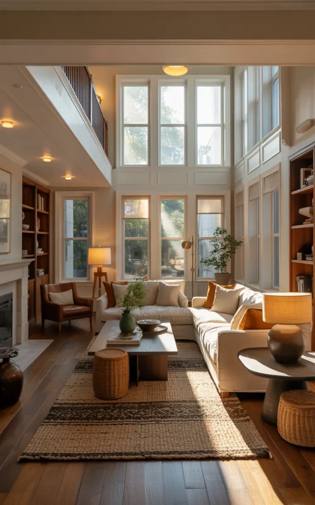 Divide the room into cozy zones instead of one giant area