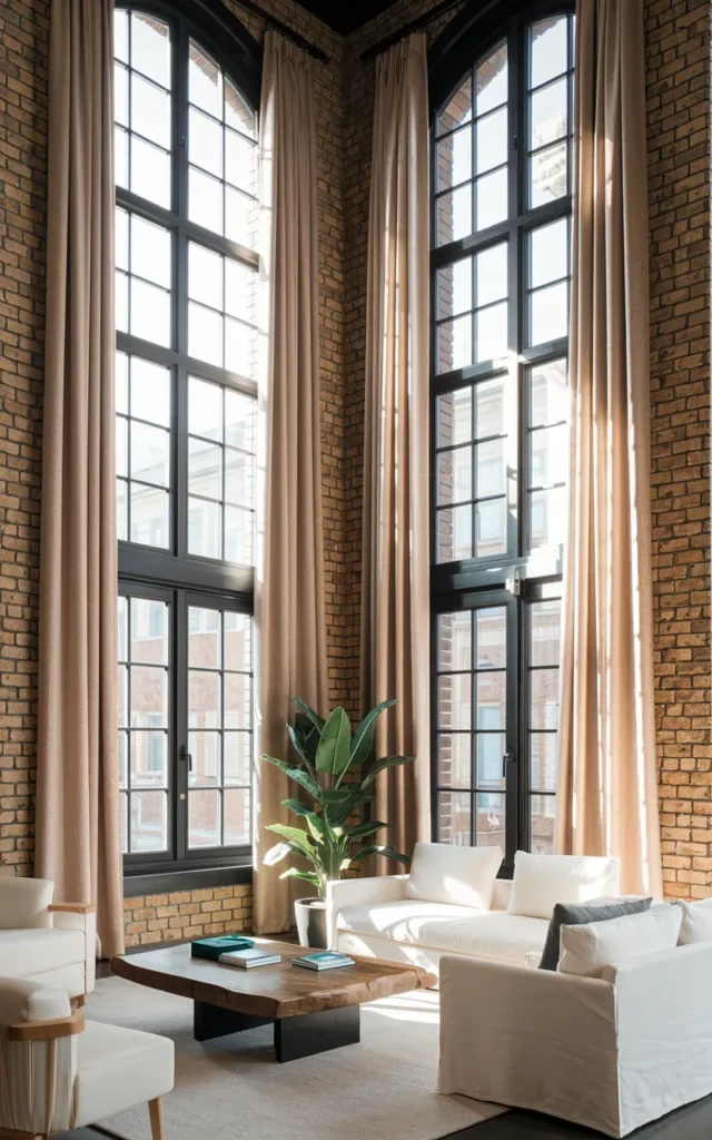 Frame the windows with black trims for architectural contrast