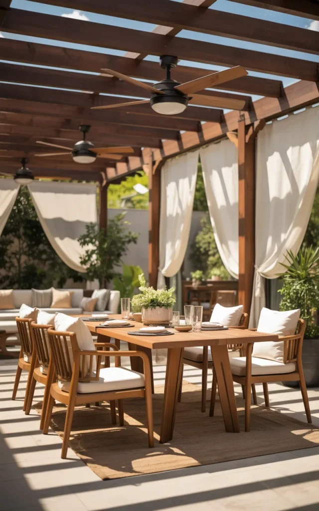 Install ceiling fans for hot-weather comfort