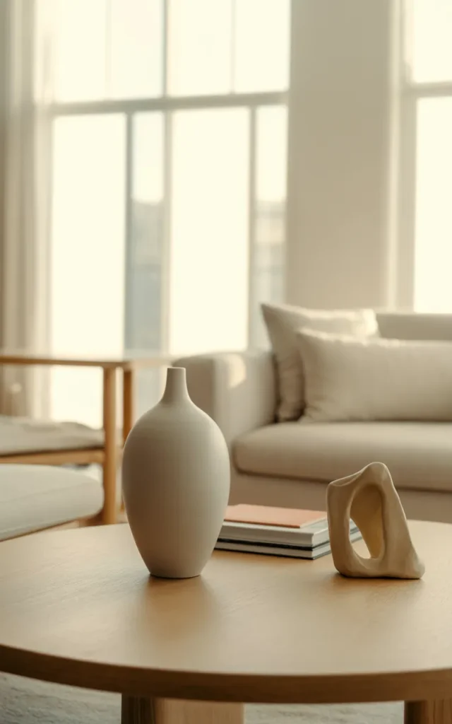Keep décor minimal but meaningful