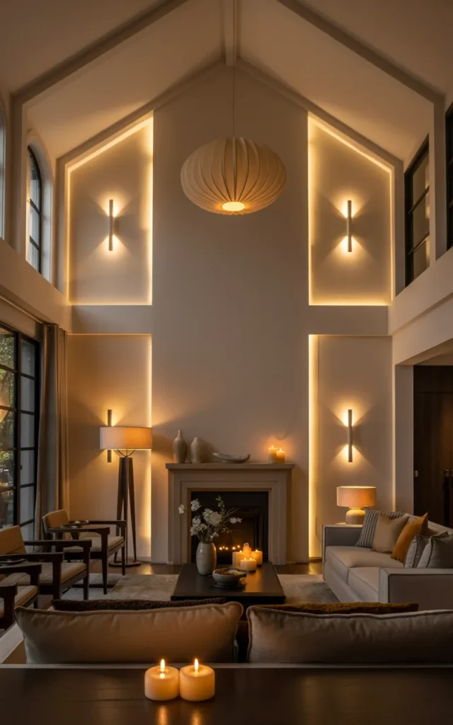 Layer multiple light sources instead of relying on ceiling lights