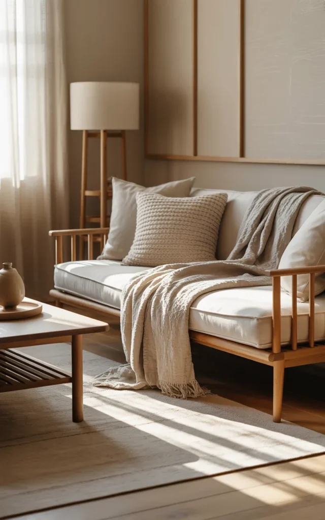 Mix Scandinavian coziness with Japanese restraint