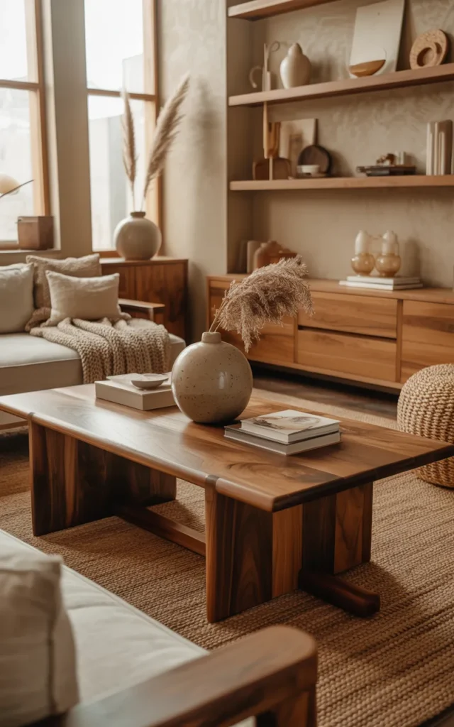 Mix wood tones instead of matching everything perfectly