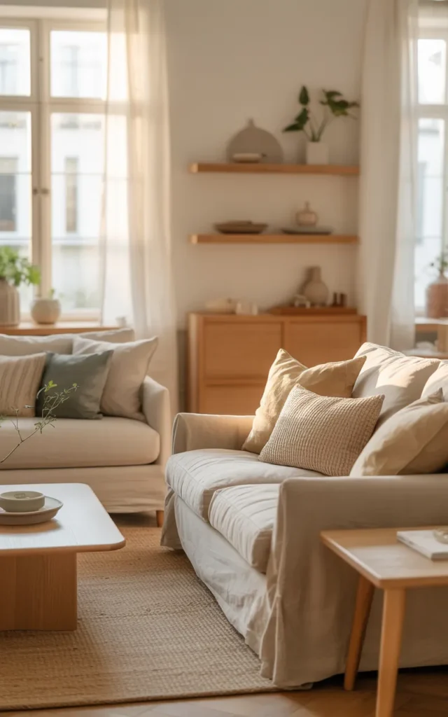 Start with a soft neutral base