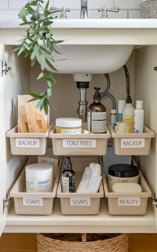 Store backups in labeled containers