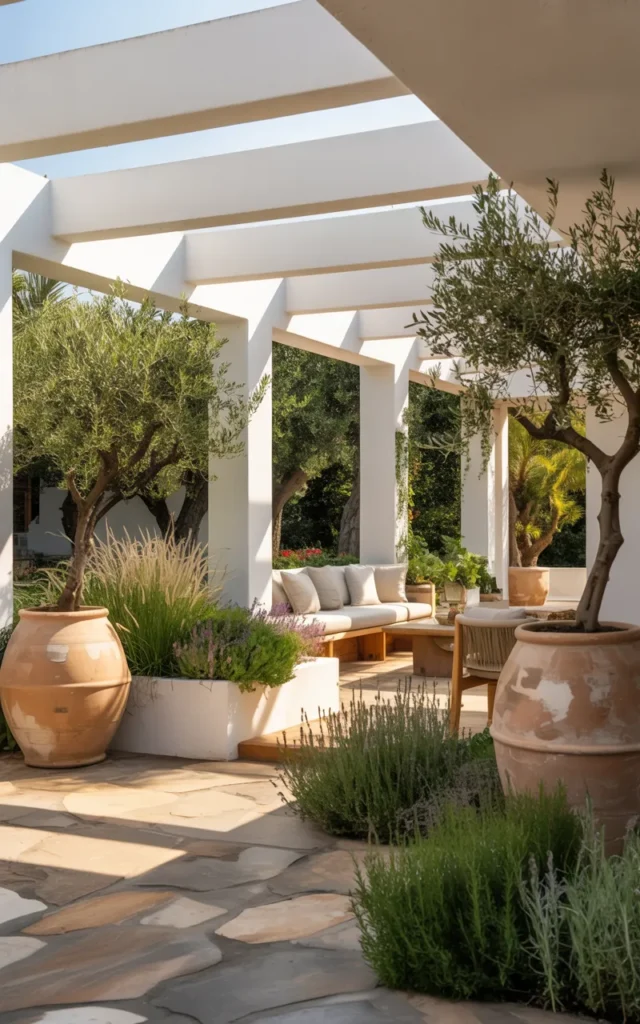 Style the space with oversized planters