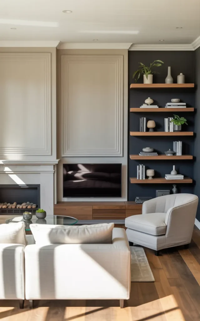 Style your TV wall so it blends into the room better