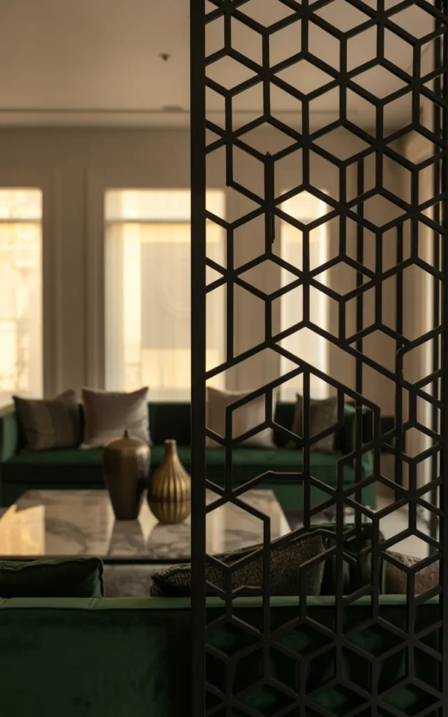 Try a metal geometric divider