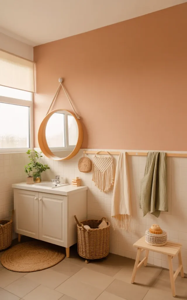 Turn one wall into a fun color statement