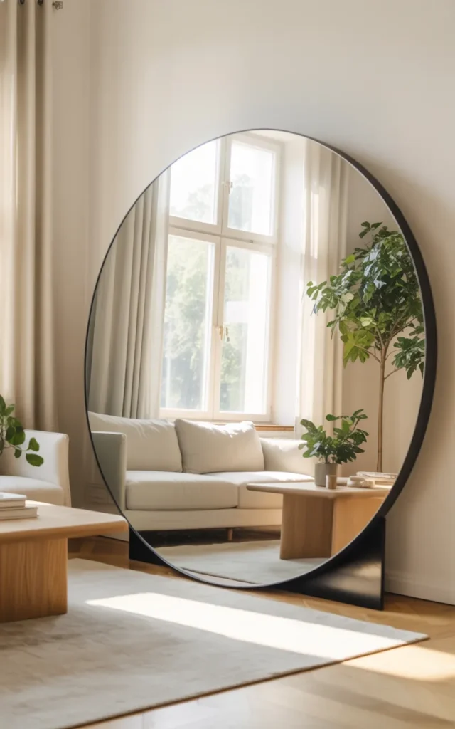 Use mirrors to expand the space