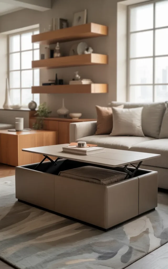 Use multifunctional furniture wherever possible