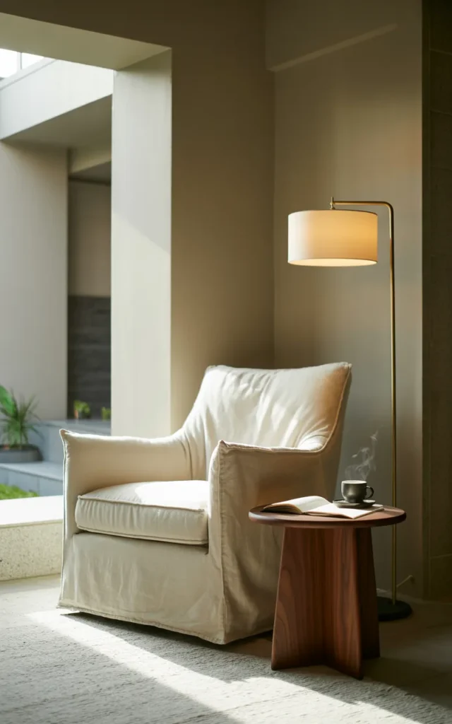Add a cozy corner with intention