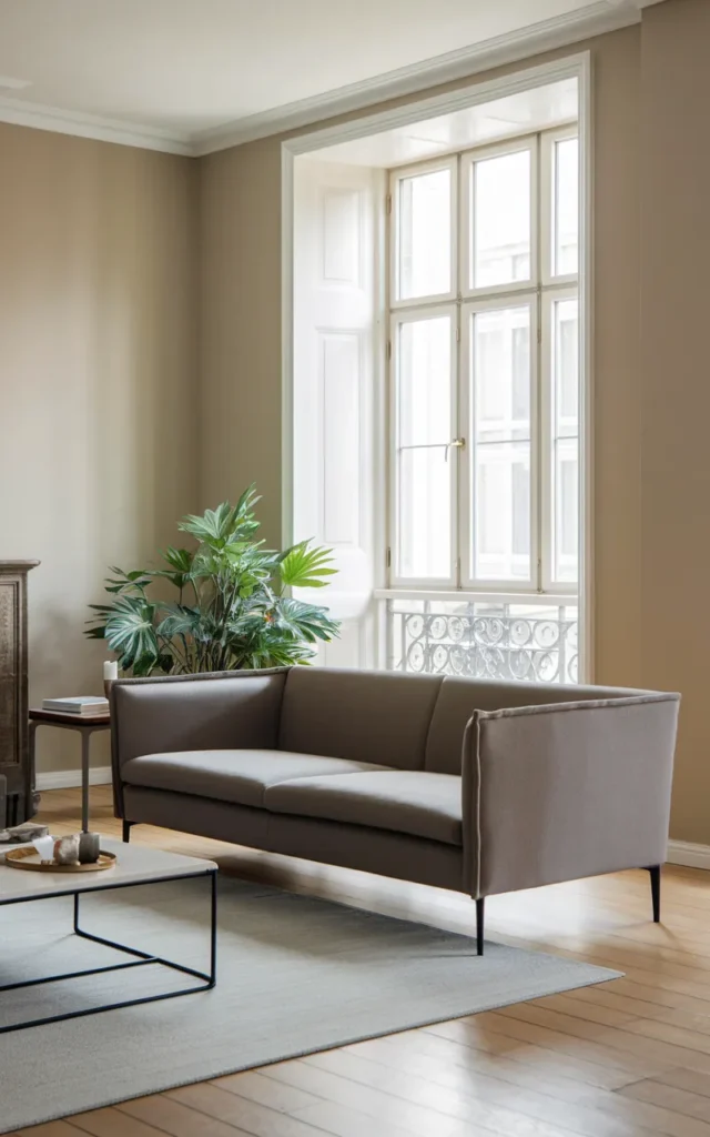 Choose a low-profile sofa