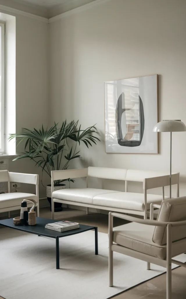 Choose furniture with slim profiles