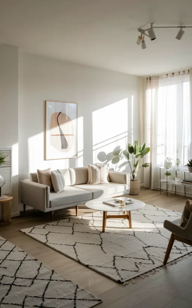 Float your furniture away from the walls