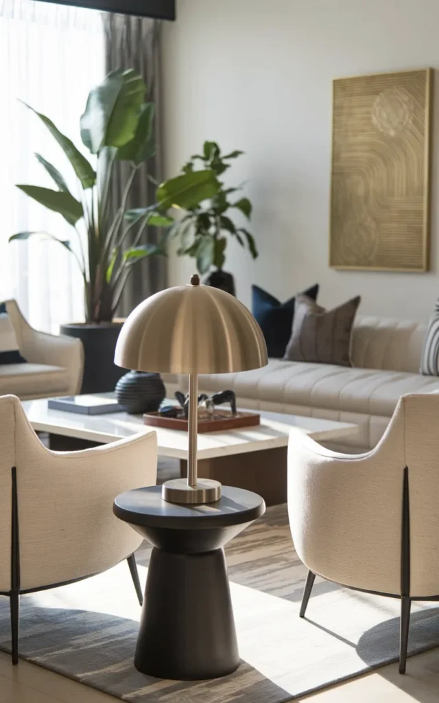 Incorporate subtle metallic accents