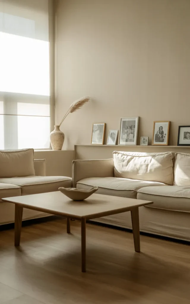 Keep décor minimal but meaningful
