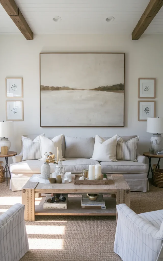 Keep wall art minimal and meaningful