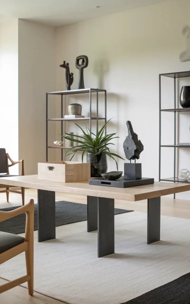 Play with contrast to make decor pop