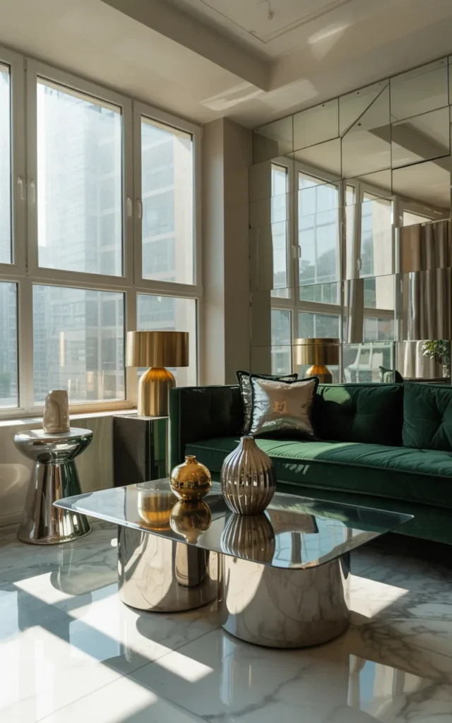 Use reflective finishes to bounce light