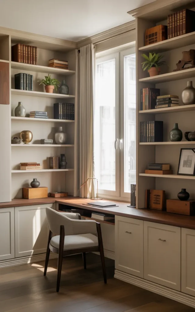 Add Built-In Storage Around Your Desk