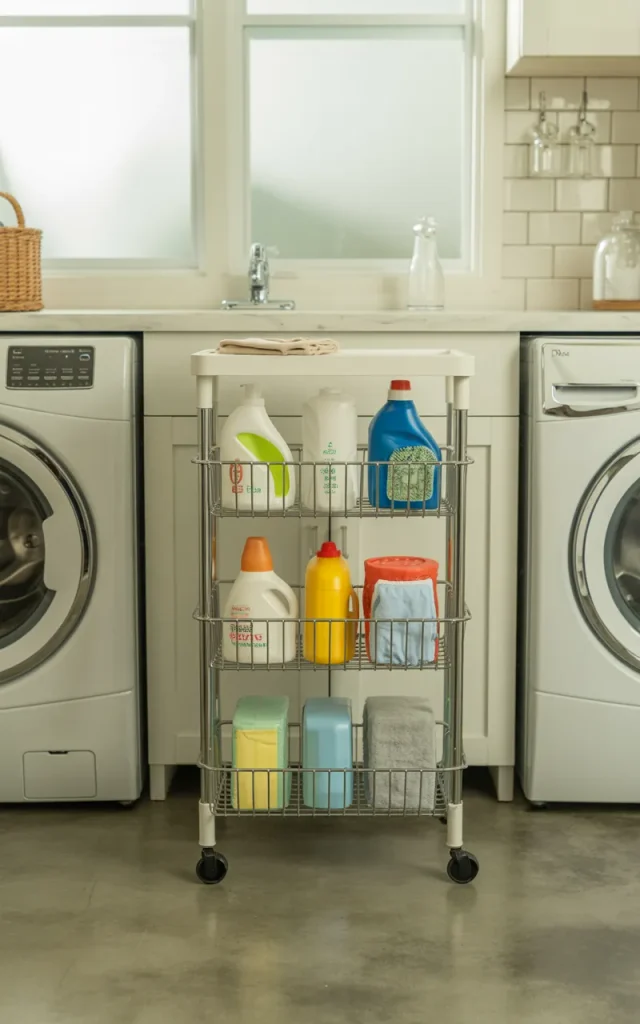 Add Slim Rolling Storage Between Appliances