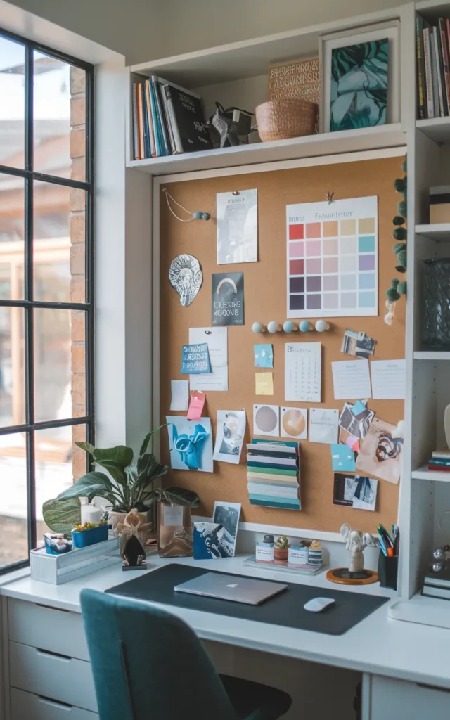 Add a Bulletin Board That Doubles as Décor