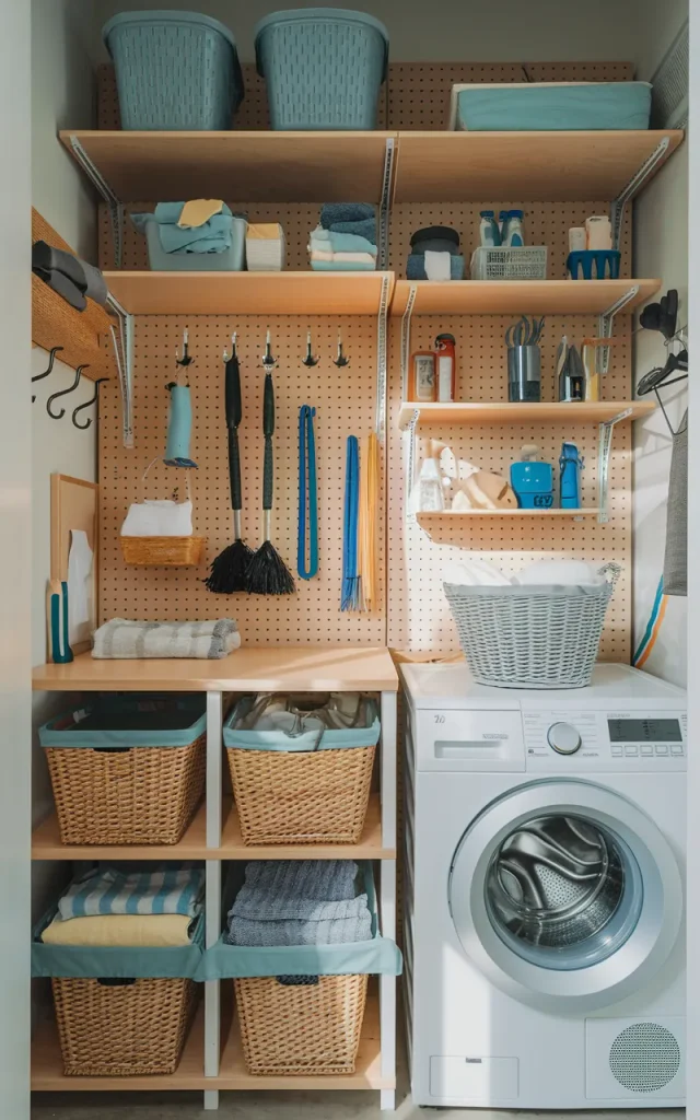 Add a Pegboard Wall for Flexible Organization