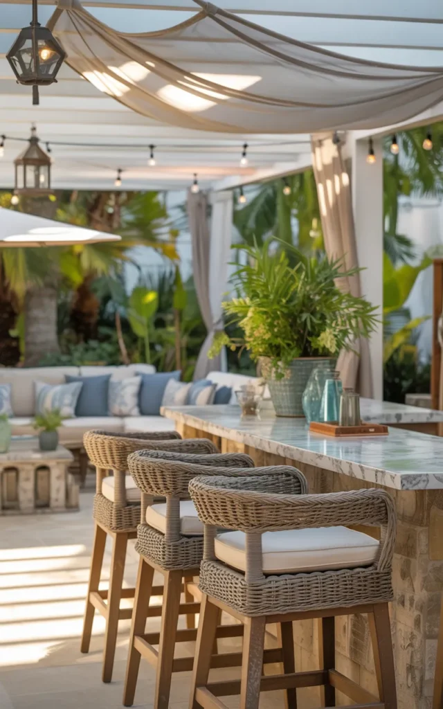 Add a Stylish Outdoor Bar Area