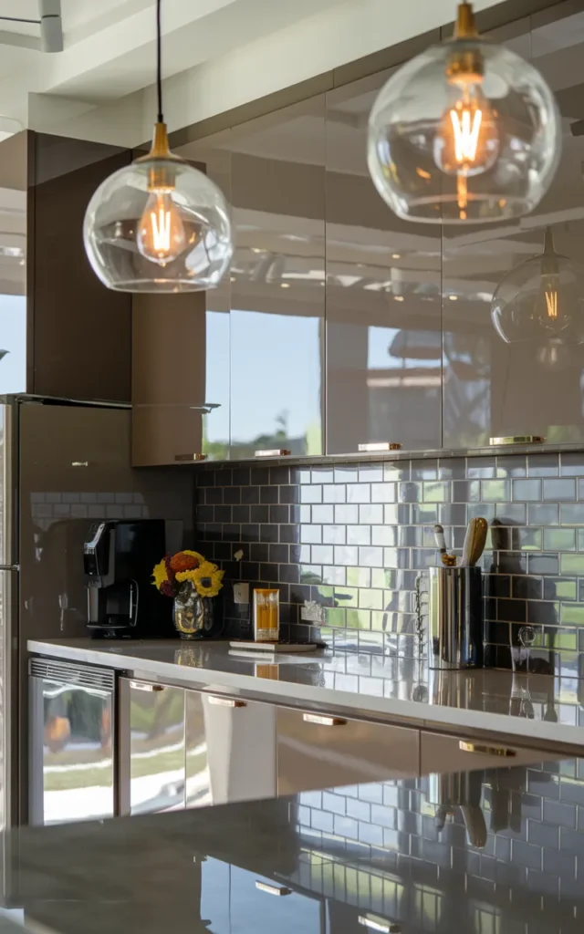 Choose reflective finishes to bounce light around