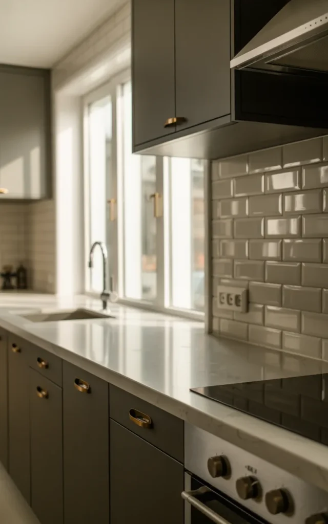 Combine matte and glossy finishes carefully