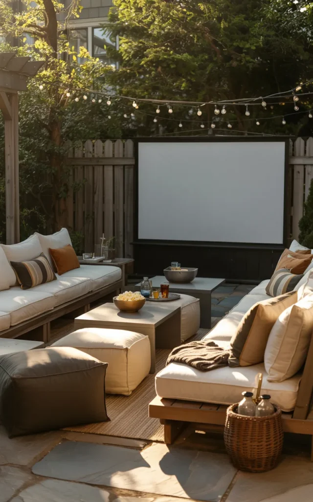 Create a Backyard Movie Corner
