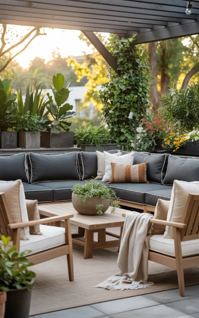Create a Cozy Outdoor Living Room