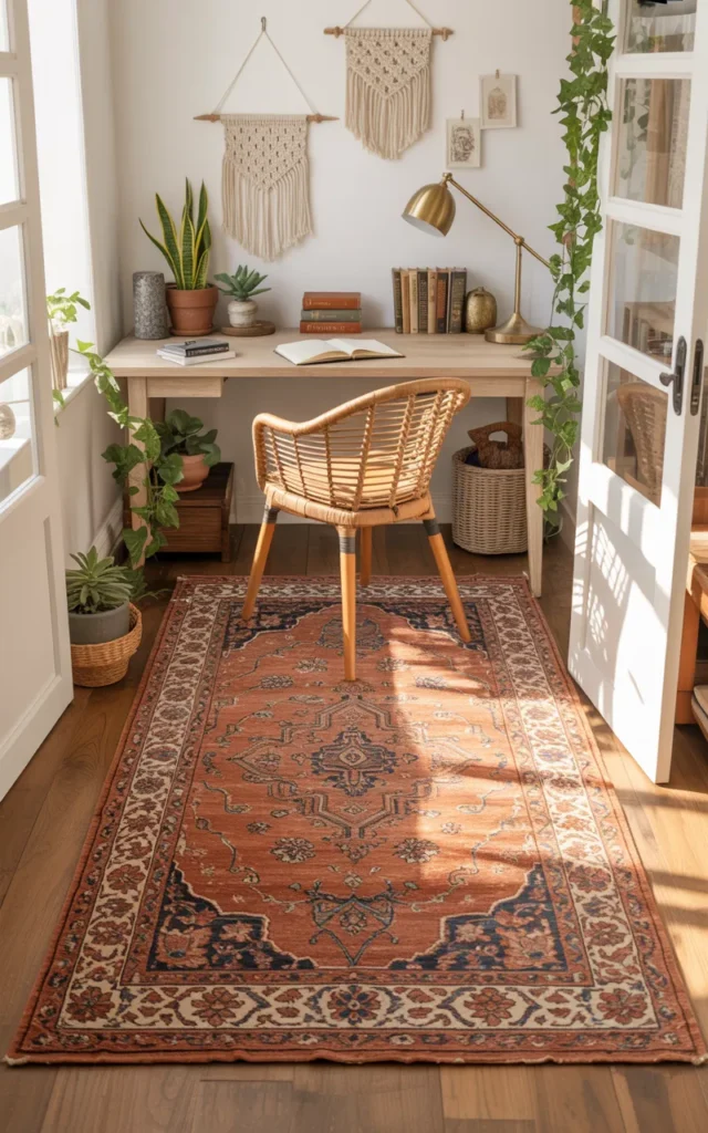 Define the Office With an Area Rug