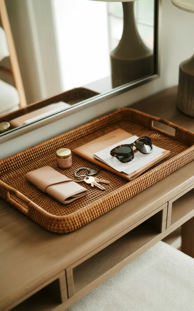 Display a Decorative Tray for Everyday Essentials