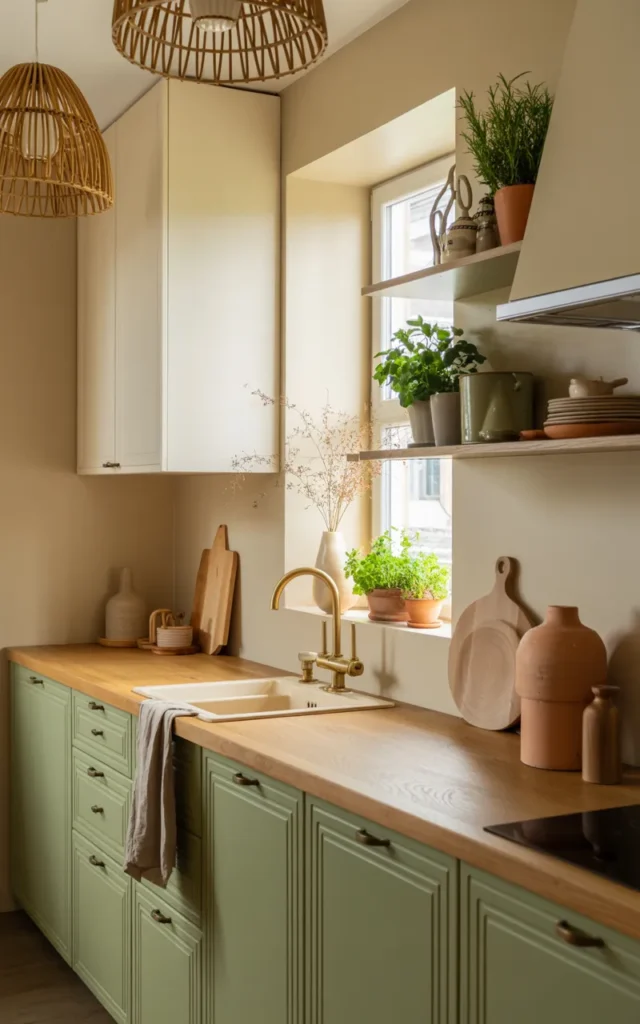 Embrace one cohesive color palette throughout the room