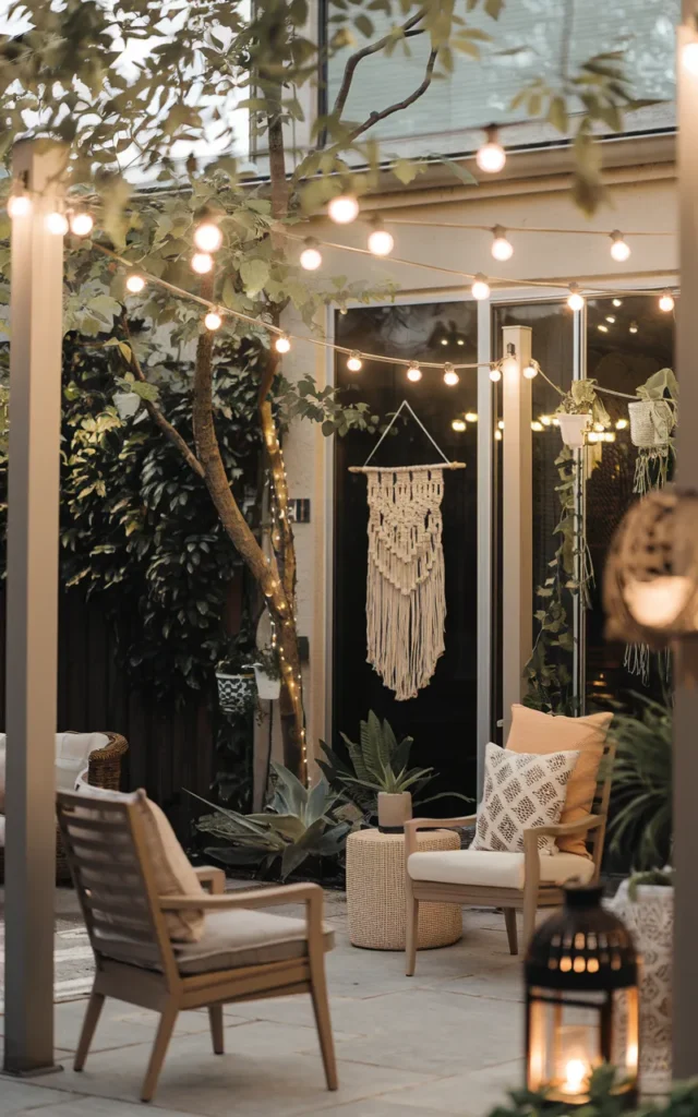 Hang String Lights Overhead