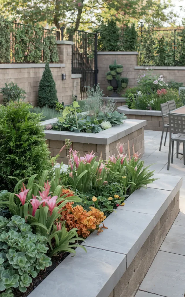 Incorporate Built-In Planters Along Edges