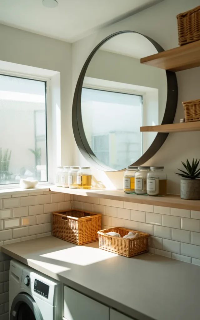 Incorporate a Mirror to Expand the Room Visually