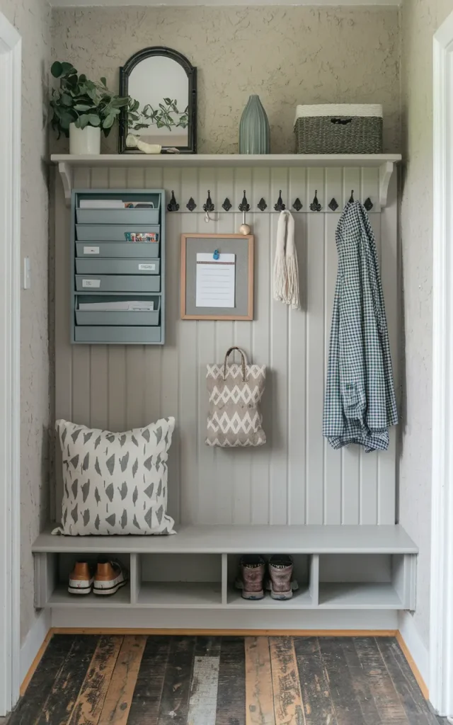 Incorporate a Wall-Mounted Organizer Station