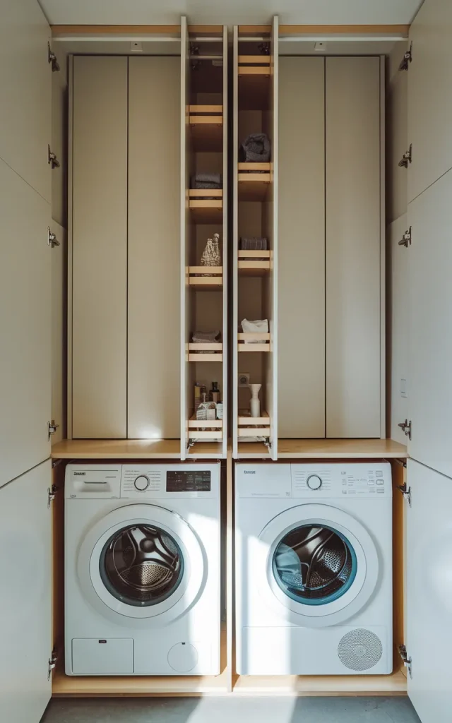 Install Vertical Pull-Out Storage Cabinets
