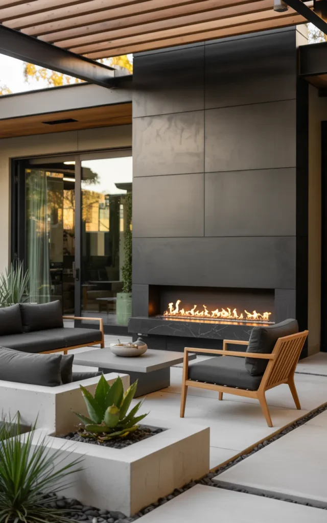 Install a Modern Linear Fireplace