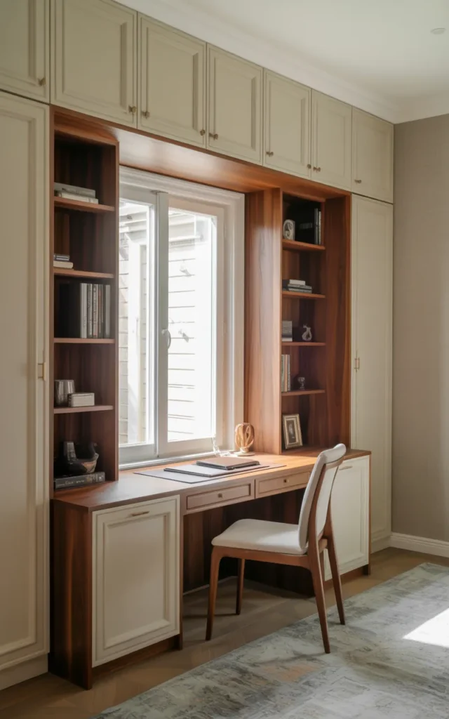Install cabinets all the way to the ceiling