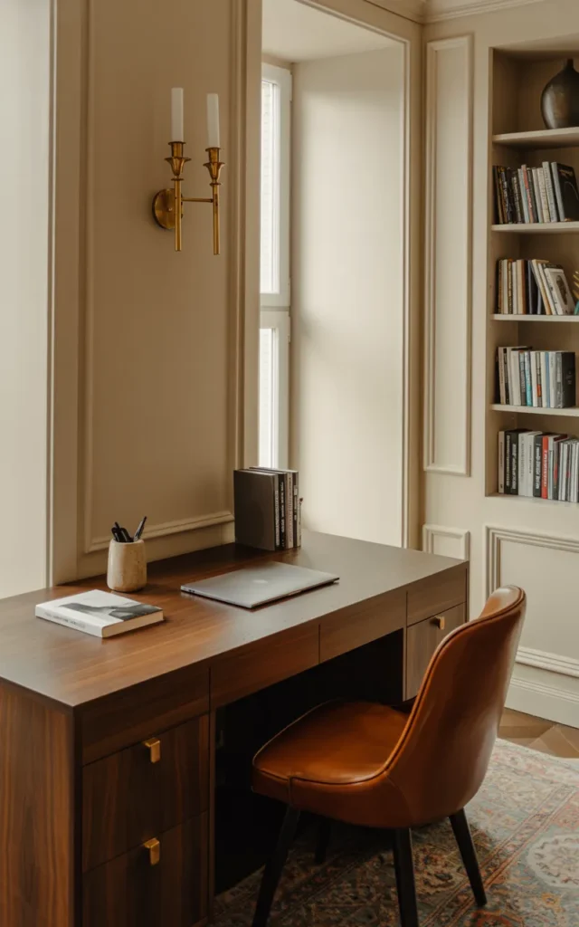 Install wall sconces instead of bulky lamps
