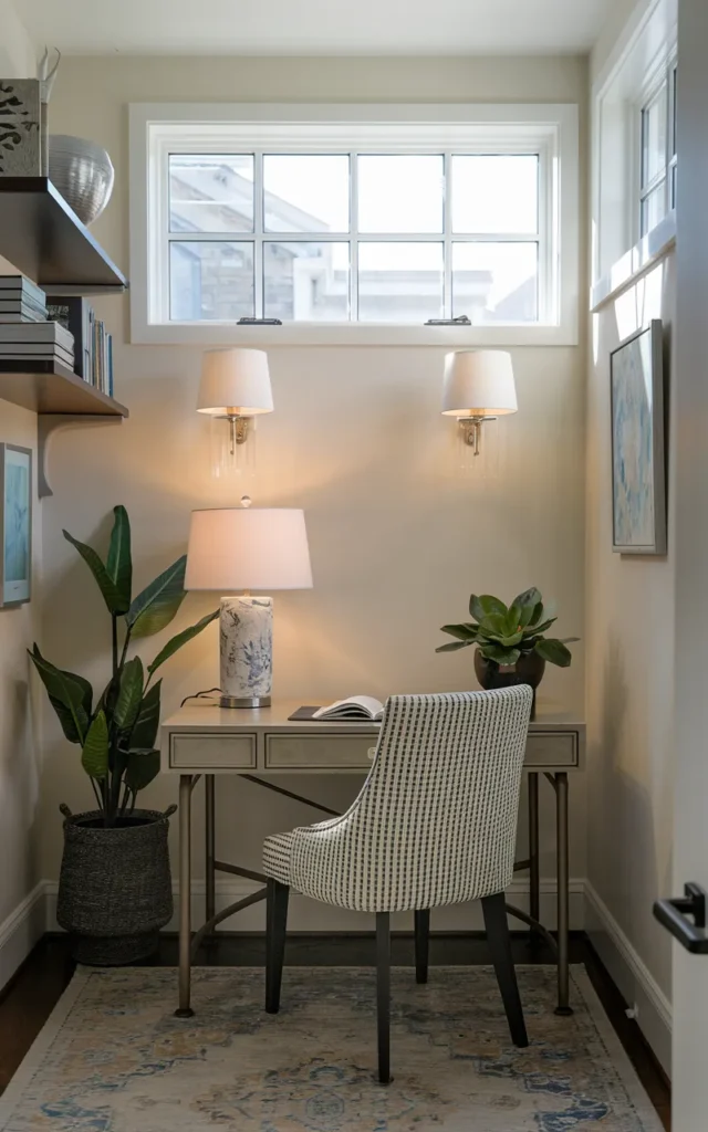 Install wall sconces instead of table lamps